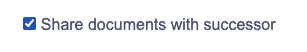 Share documents with successors