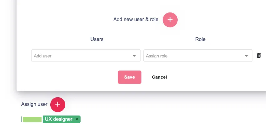 Screenshot of templated tasks linked in sequence
