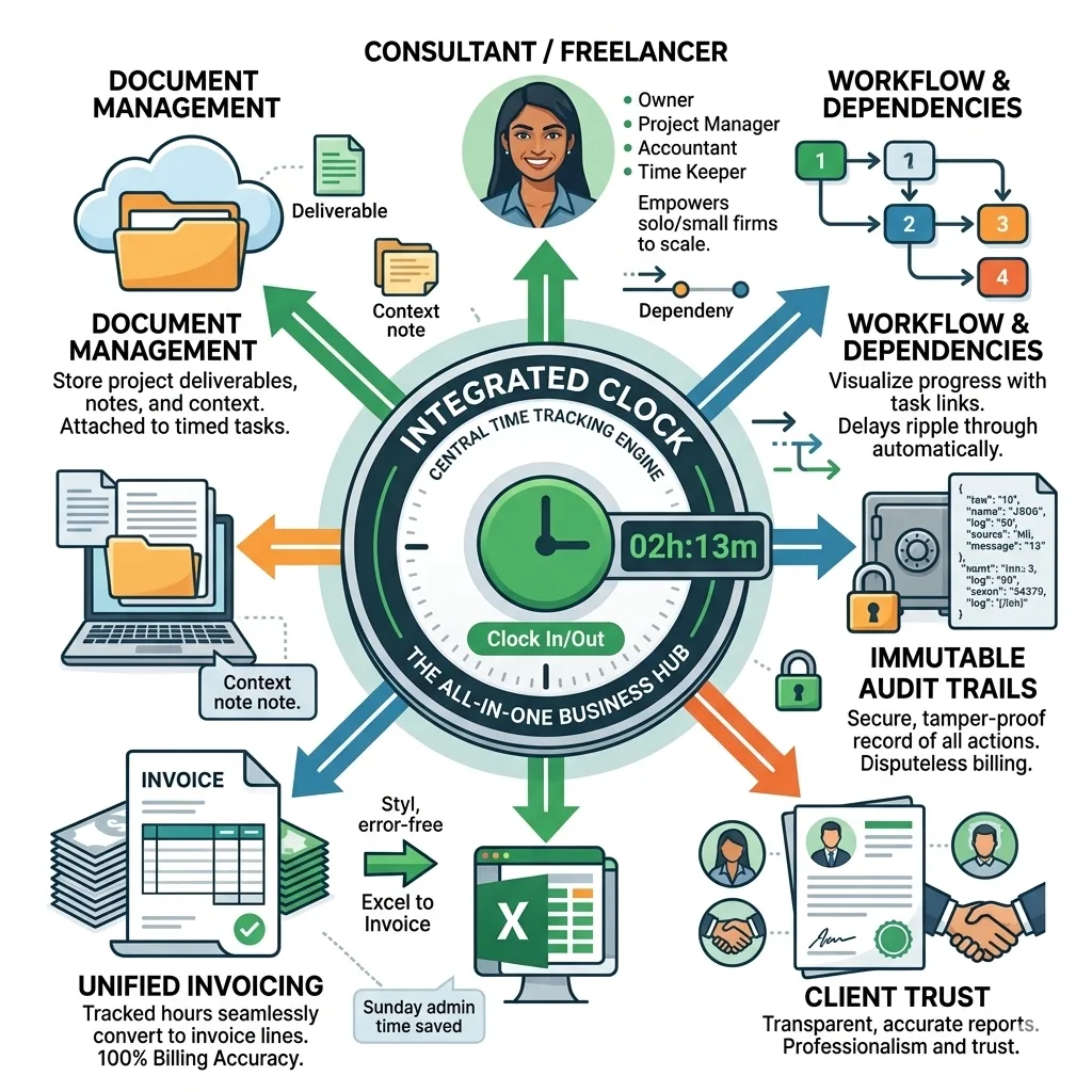 Linking tasks and sharing information
